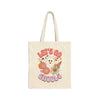 Lets Go Ghouls Halloween Canvas Tote Bag