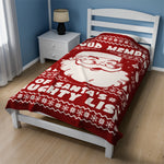 Proud Member of Santa's Naughty List Plush Blanket