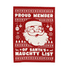 Proud Member of Santa's Naughty List Plush Blanket