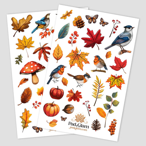 Birds Autumn Fall Seasonal Leaves Crisp Air Migratory Birds Feathers Pumpkins Acorns Foliage Cozy Harvest Nest Gold and Red Warm Tones Woodland Rustic Nature